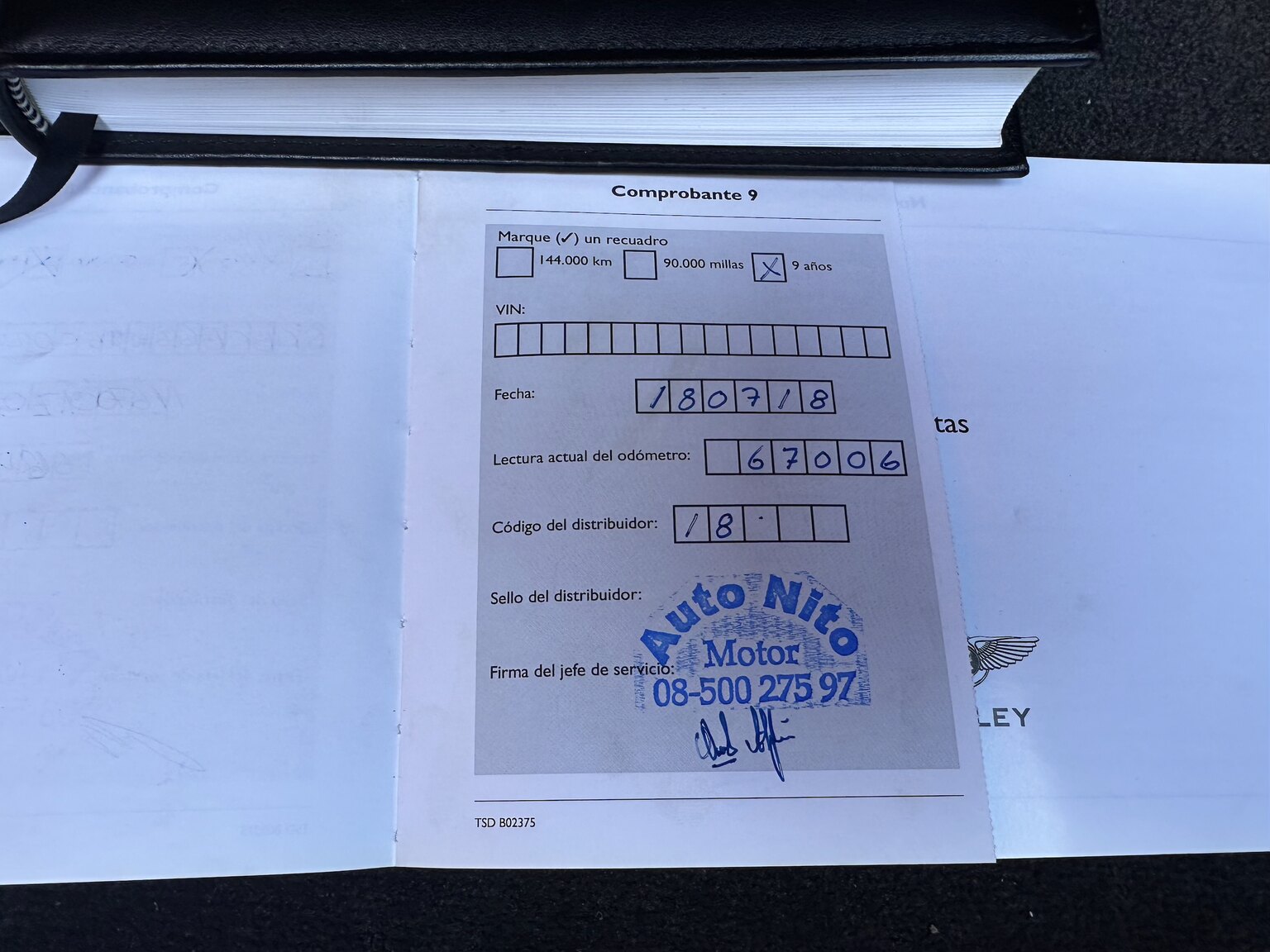 Documentation for 2005 Bentley Continental GT