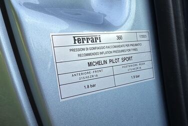 Interior image of 2001 Ferrari 360 Modena V8 Manual