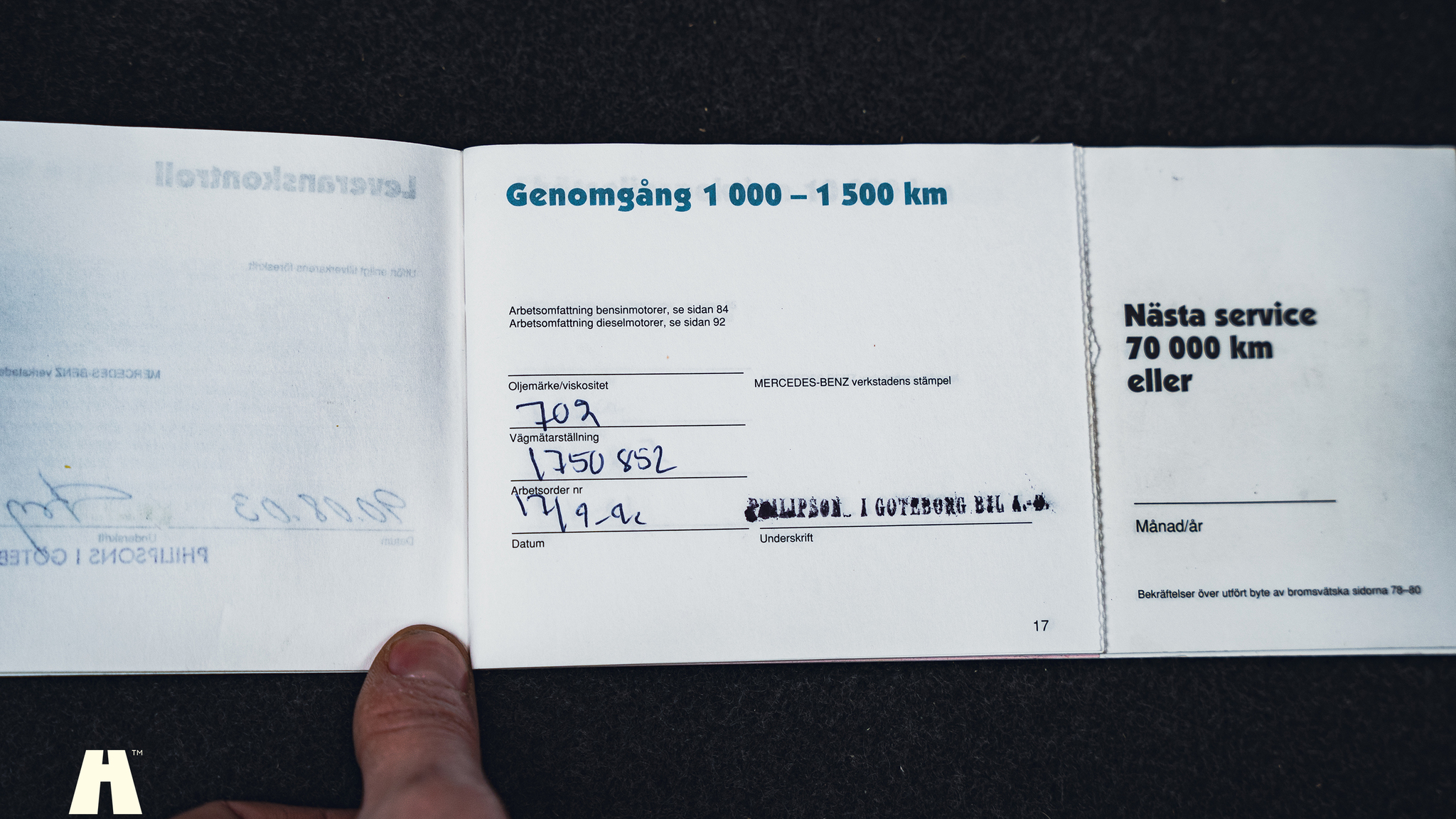 Dokumentation för 1990 Mercedes 300 CE-24