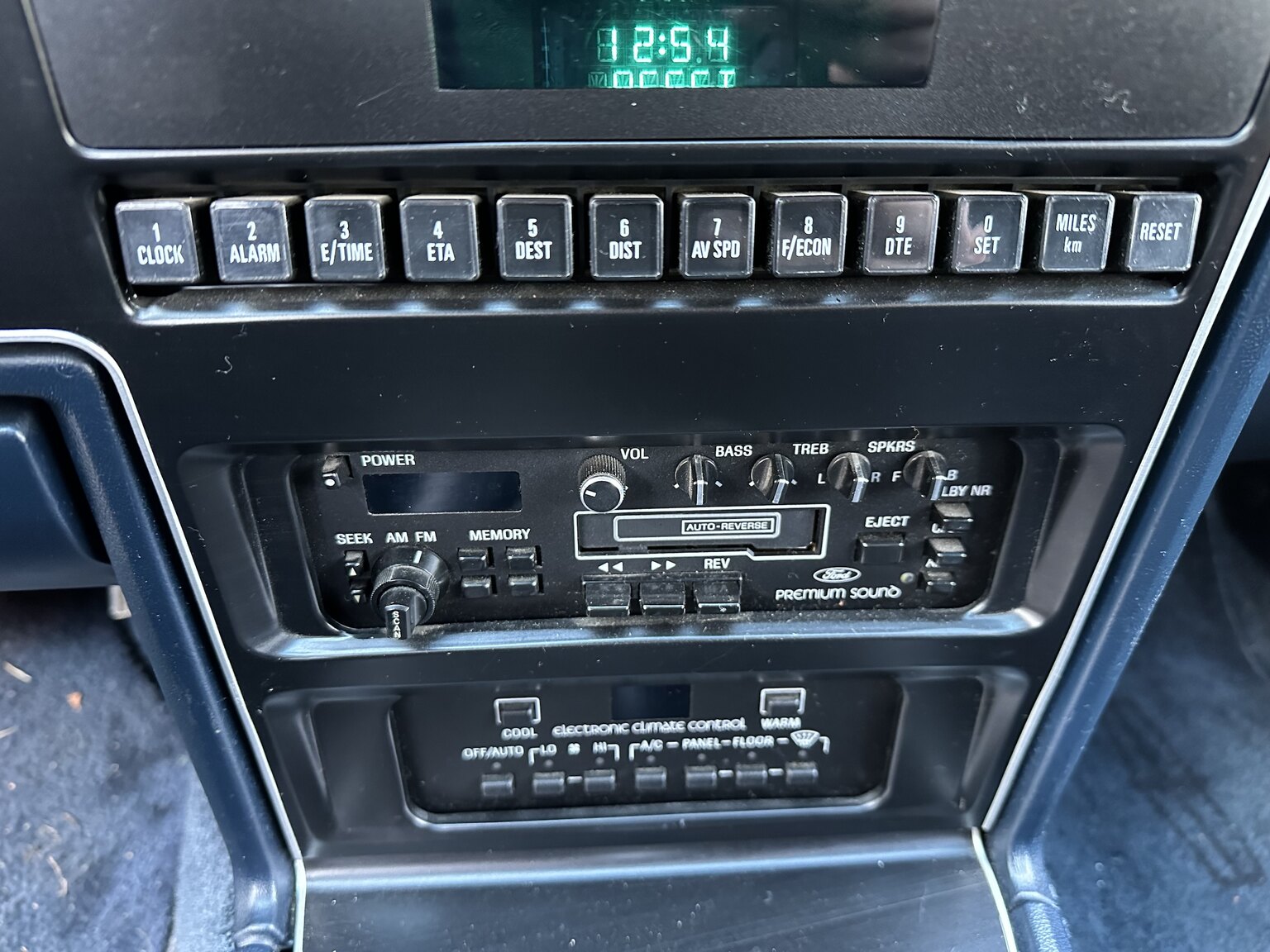 Interiörbild 1987 Lincoln Mark VII LSC