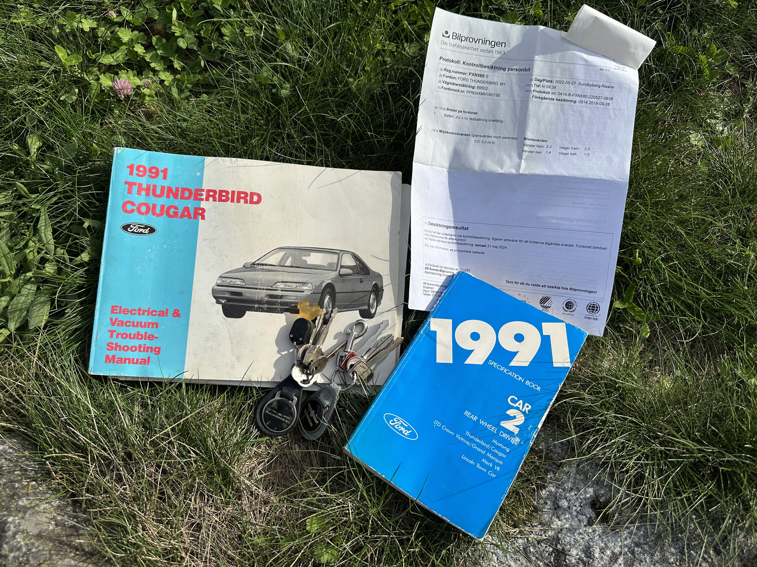 Dokumentation för 1991 Ford Thunderbird