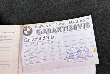 Documentation for 1988 BMW 325 Cabriolet (E30)