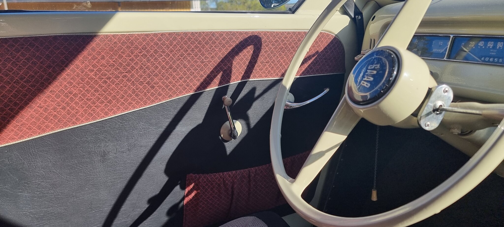 Innenraumfoto von 1959 SAAB 93B Deluxe