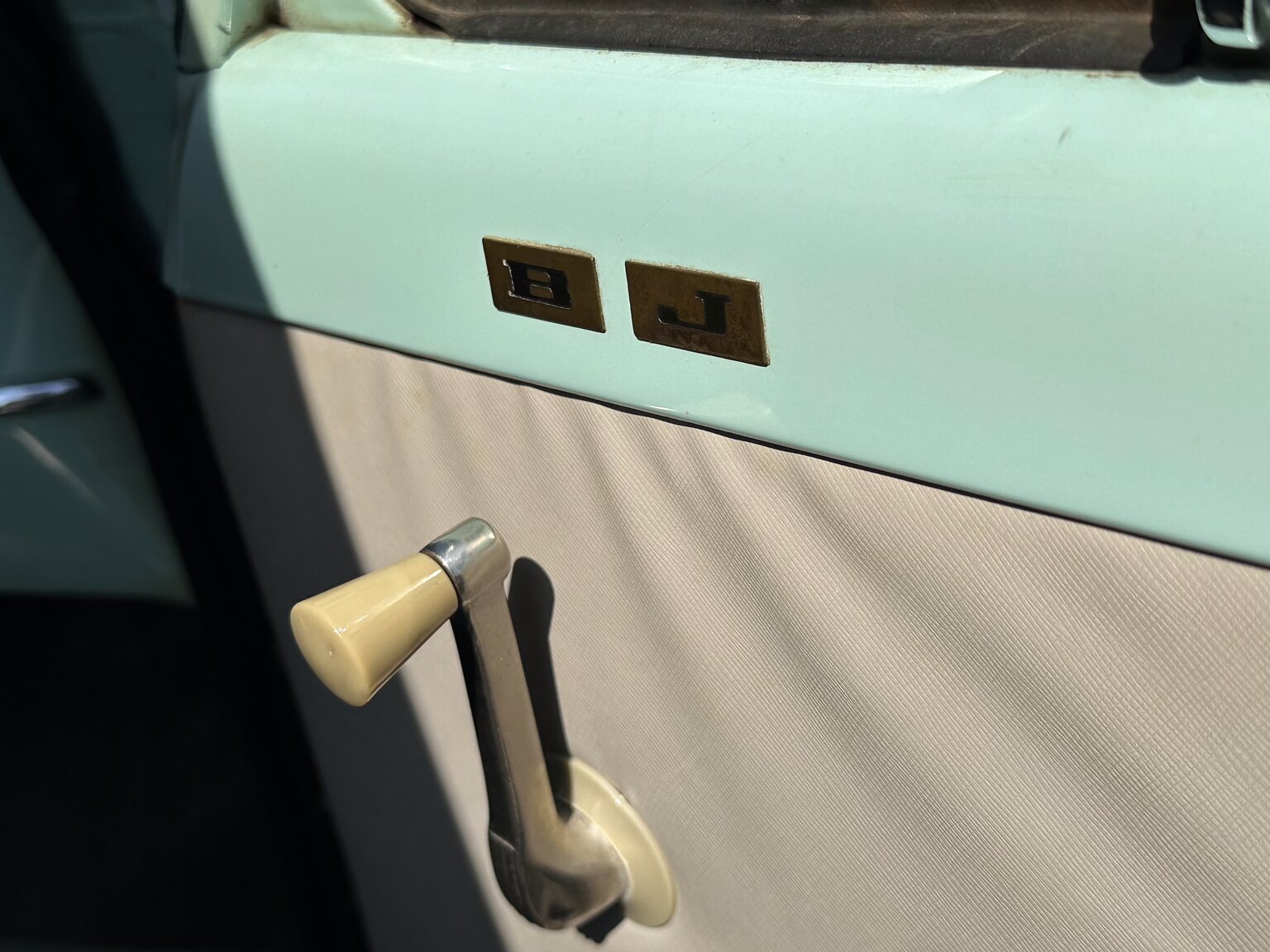 Innenraumfoto von 1956 Opel Olympia Rekord