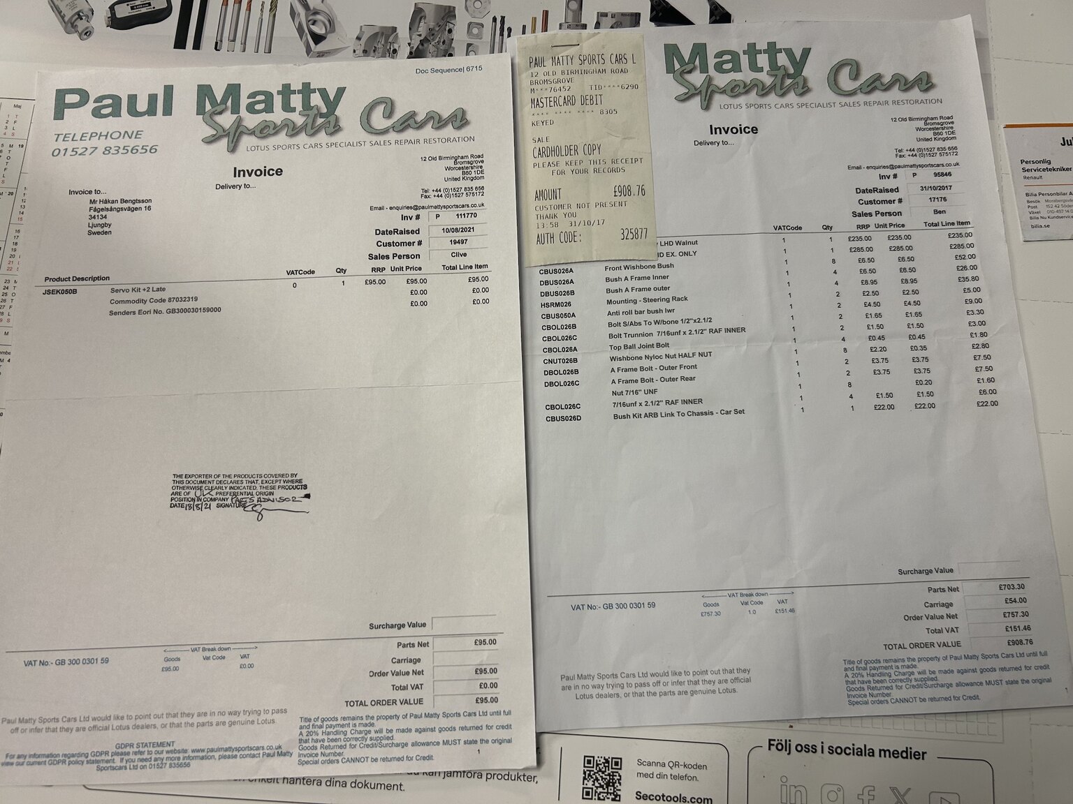 Dokumentation, 1973 Lotus Elan