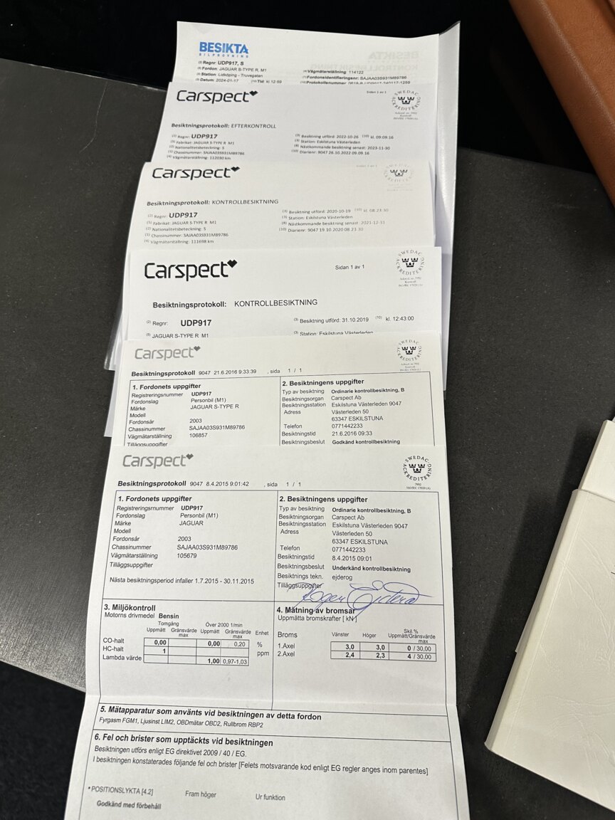Documentation for 2003 Jaguar S-Type R