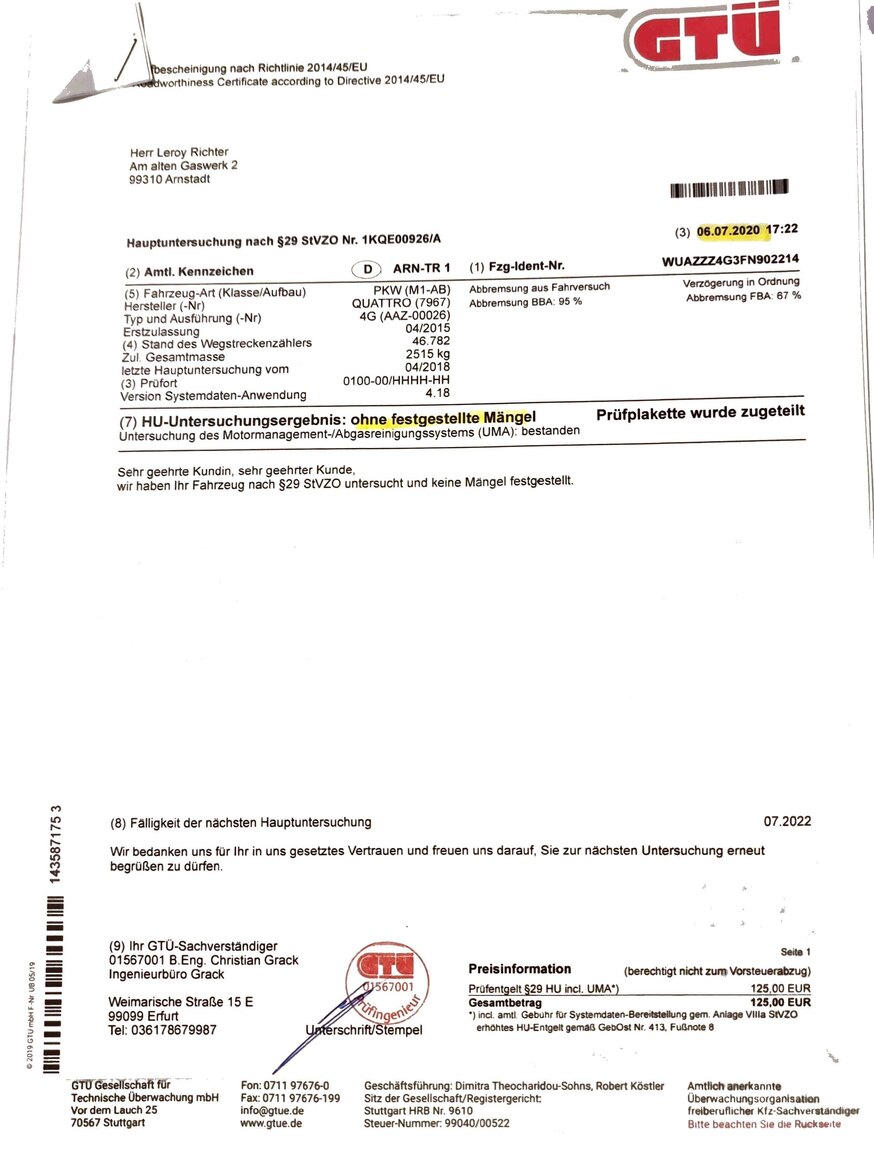 Dokumentation för 2015 Audi RS7 (22)