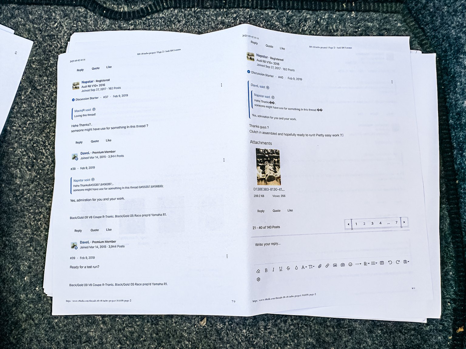 Documentation for 2008 Audi R8 4.2 V8 Turbo Manuell