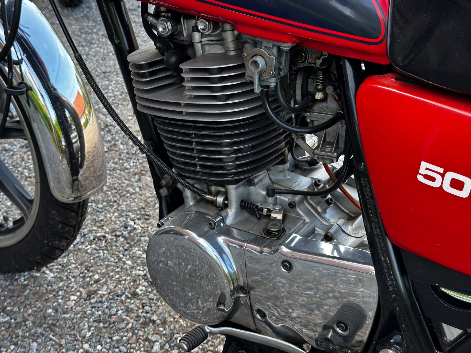 Image of 1979 Yamaha SR500 mechanics