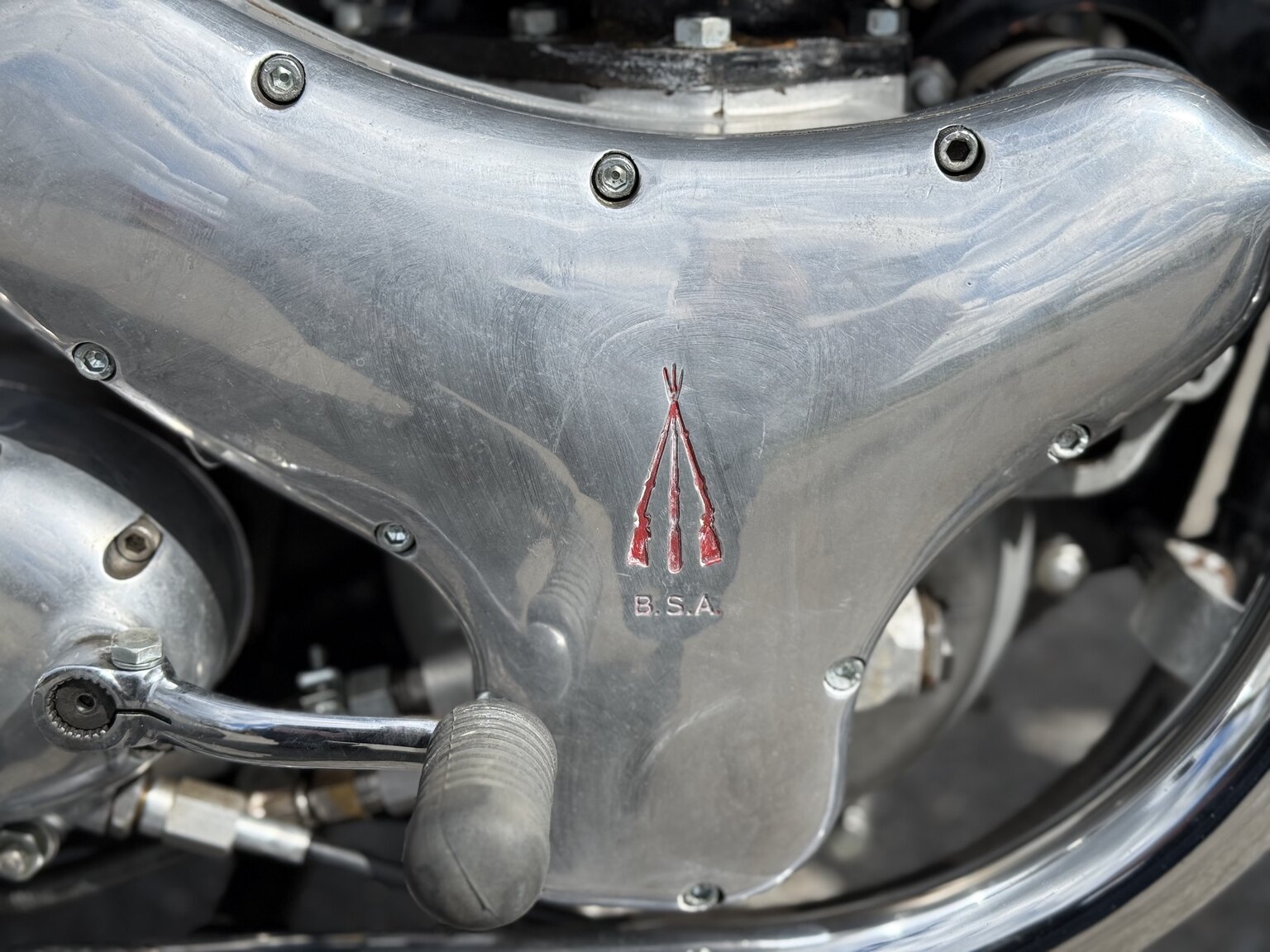 Image of 1956 BSA 650 Golden Flash mechanics