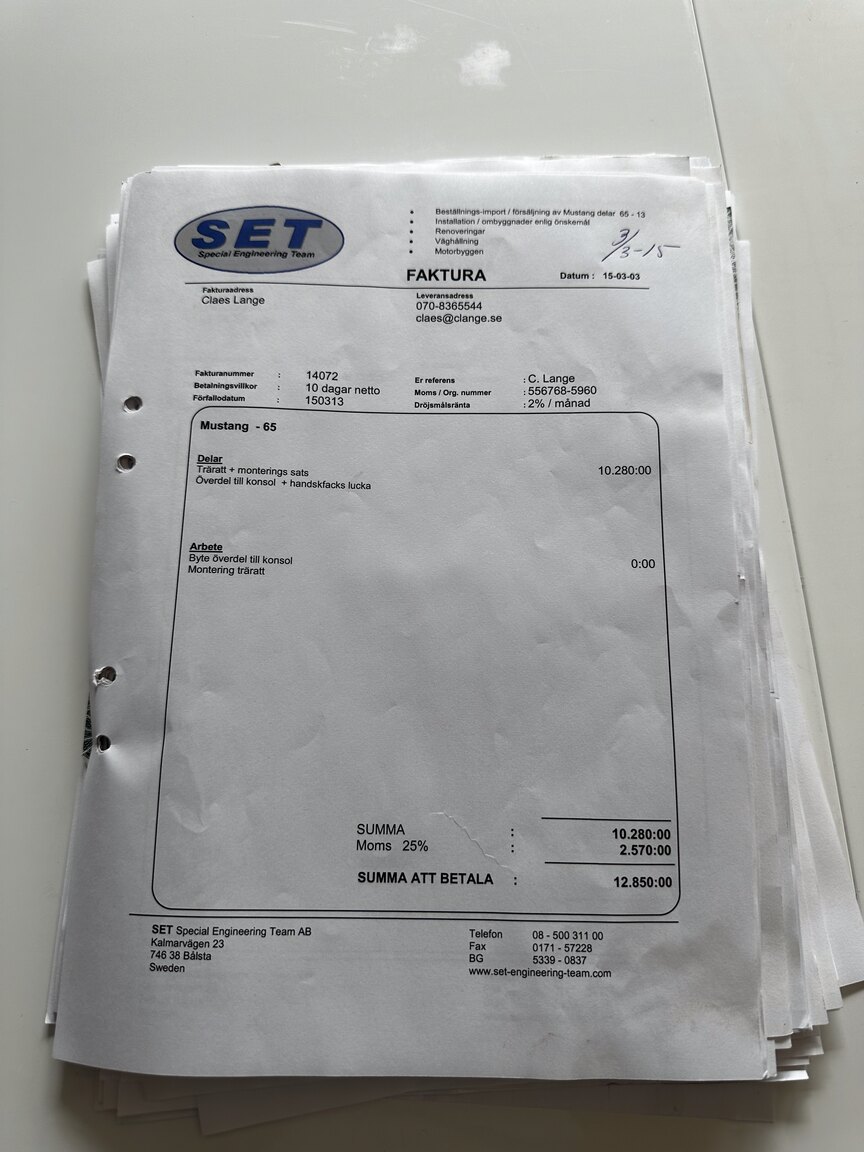 Documentation for 1965 Ford Mustang Cabriolet (31)