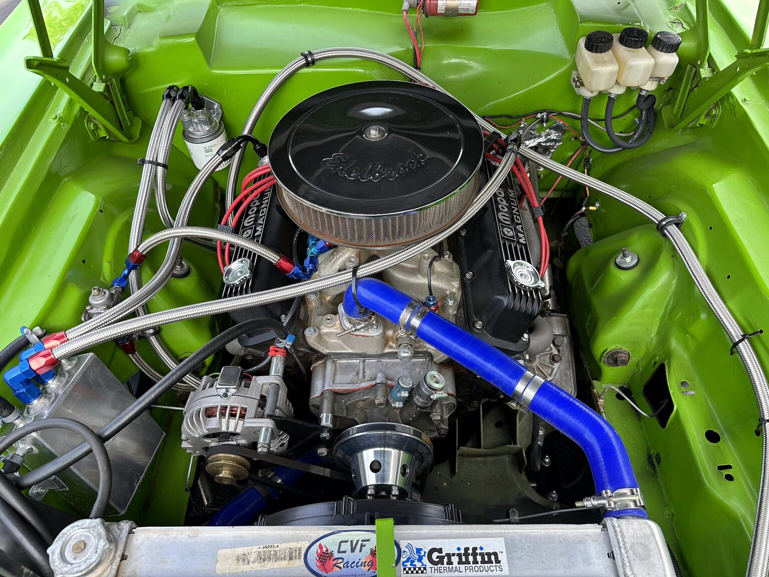 Image of 1970 Dodge Challenger Race Car mechanics