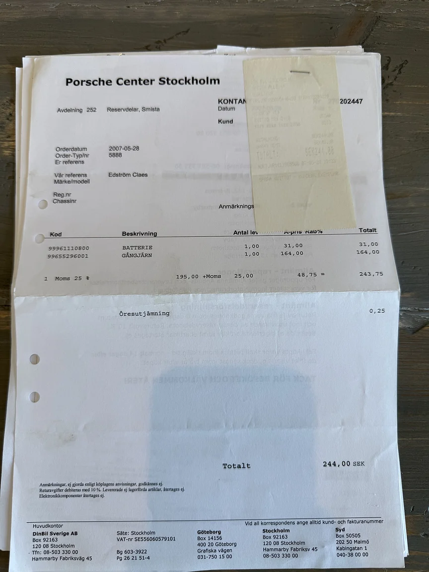 Dokumentation för 1998 Porsche 996 Carrera (24)