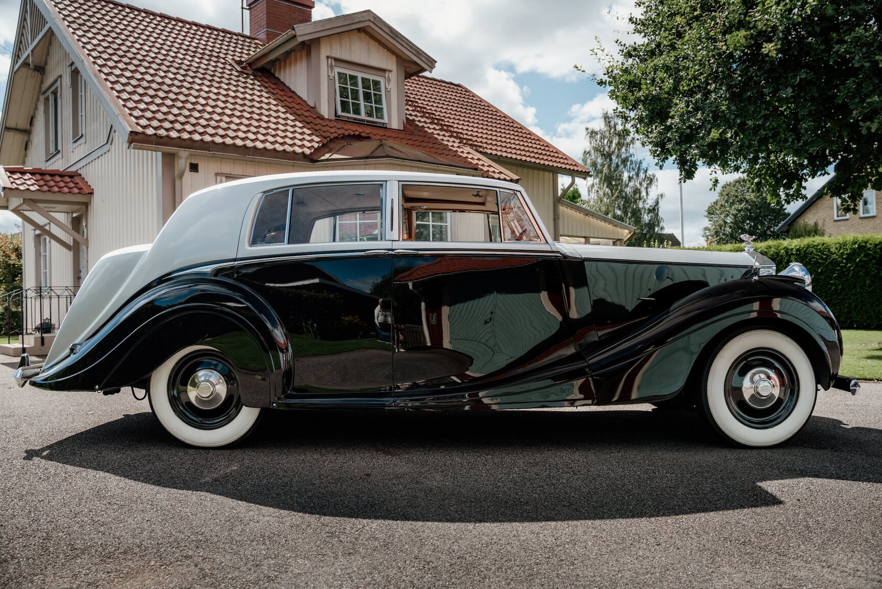 Exteriörbild på 1949 Rolls Royce Silver Wraith