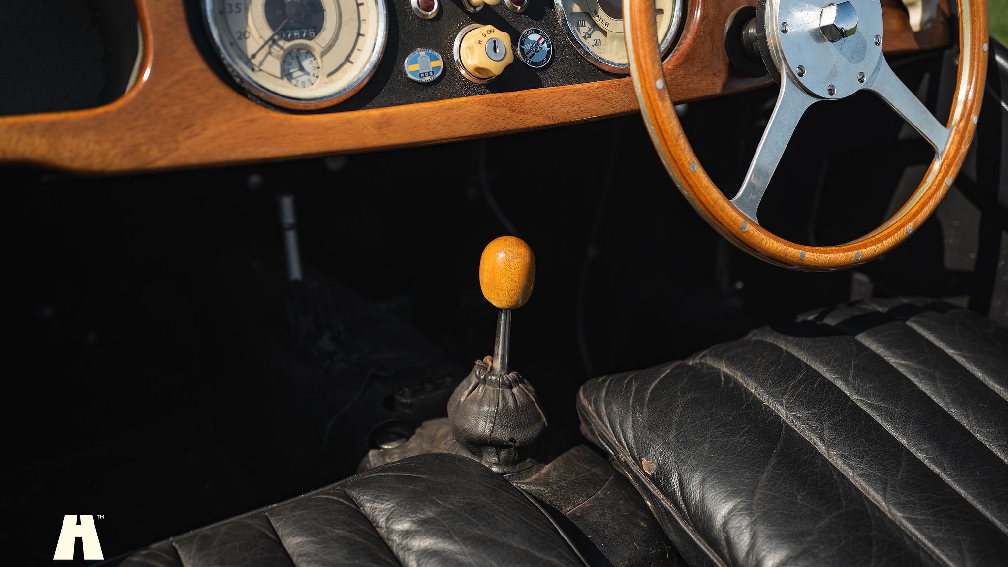 Interiörbild 1954 Morgan Plus 4 