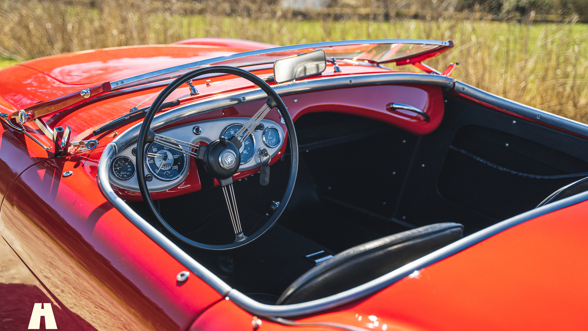 Interiörbild 1954 Austin Healey 100 BN1 (2)