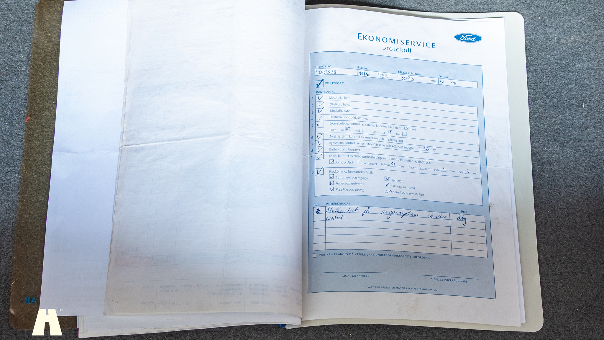 Dokumentation för 1986 Ford Escort 1.6 Hatchback 3-door  (20)