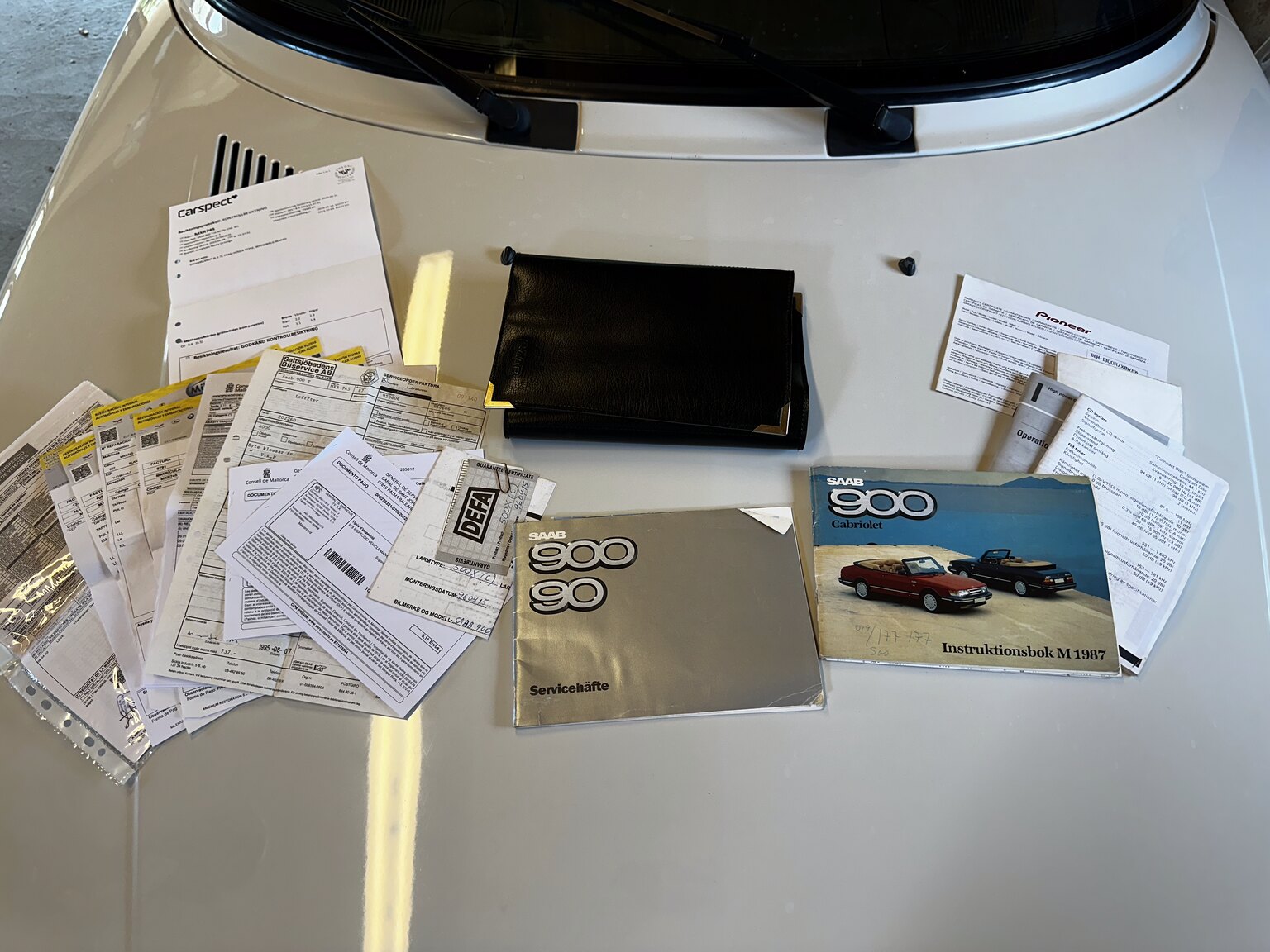 Documentation for 1987 Saab 900 Turbo Convertible