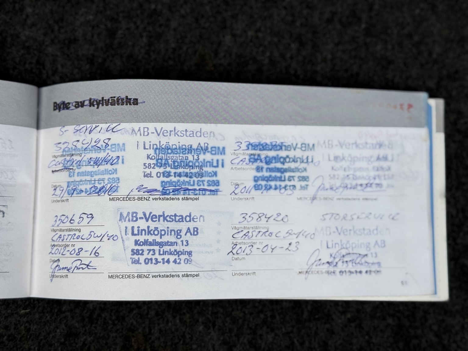 Documentation for 1989 Mercedes-Benz 190 E