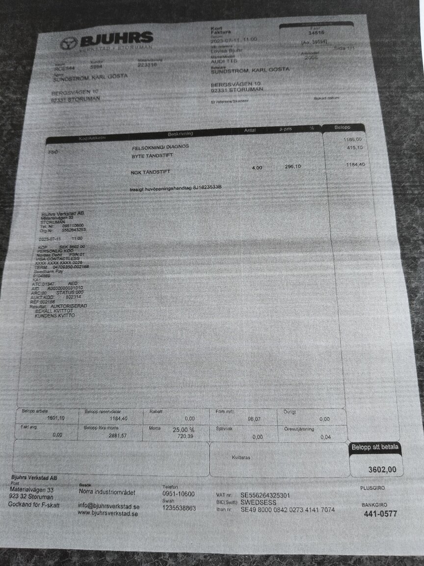 Documentation for 2009 Audi TTS Roadster