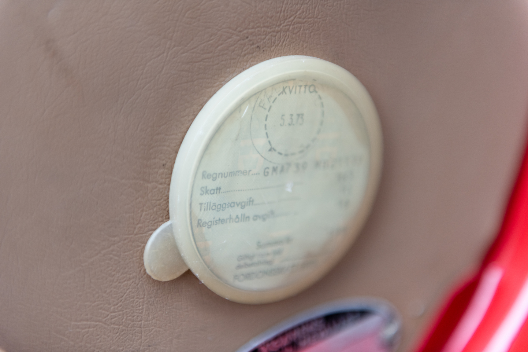Interiörbild 1968 Fiat 600D