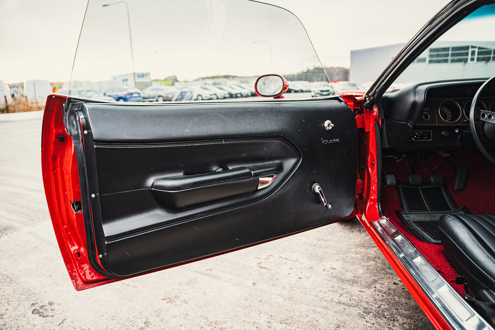 Innenraumfoto von 1972 Plymouth Cuda 340