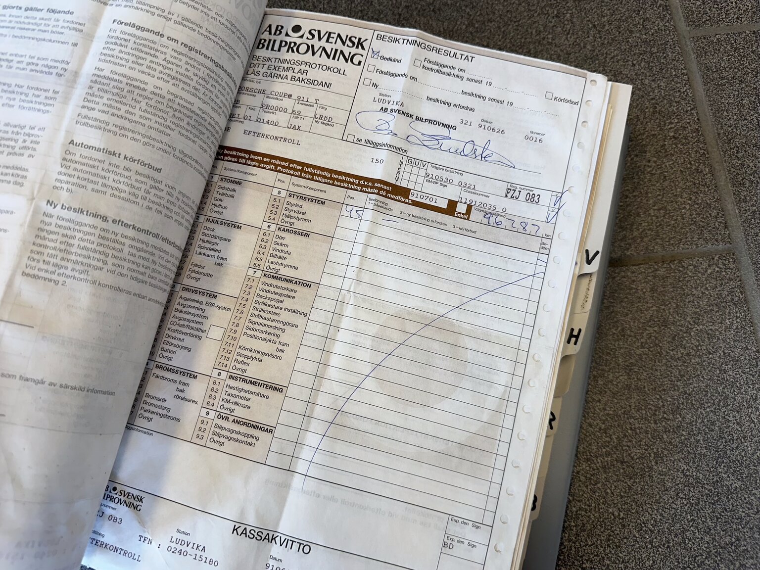 Documentation for 1969 1969 PORSCHE COUPÉ 911 T 