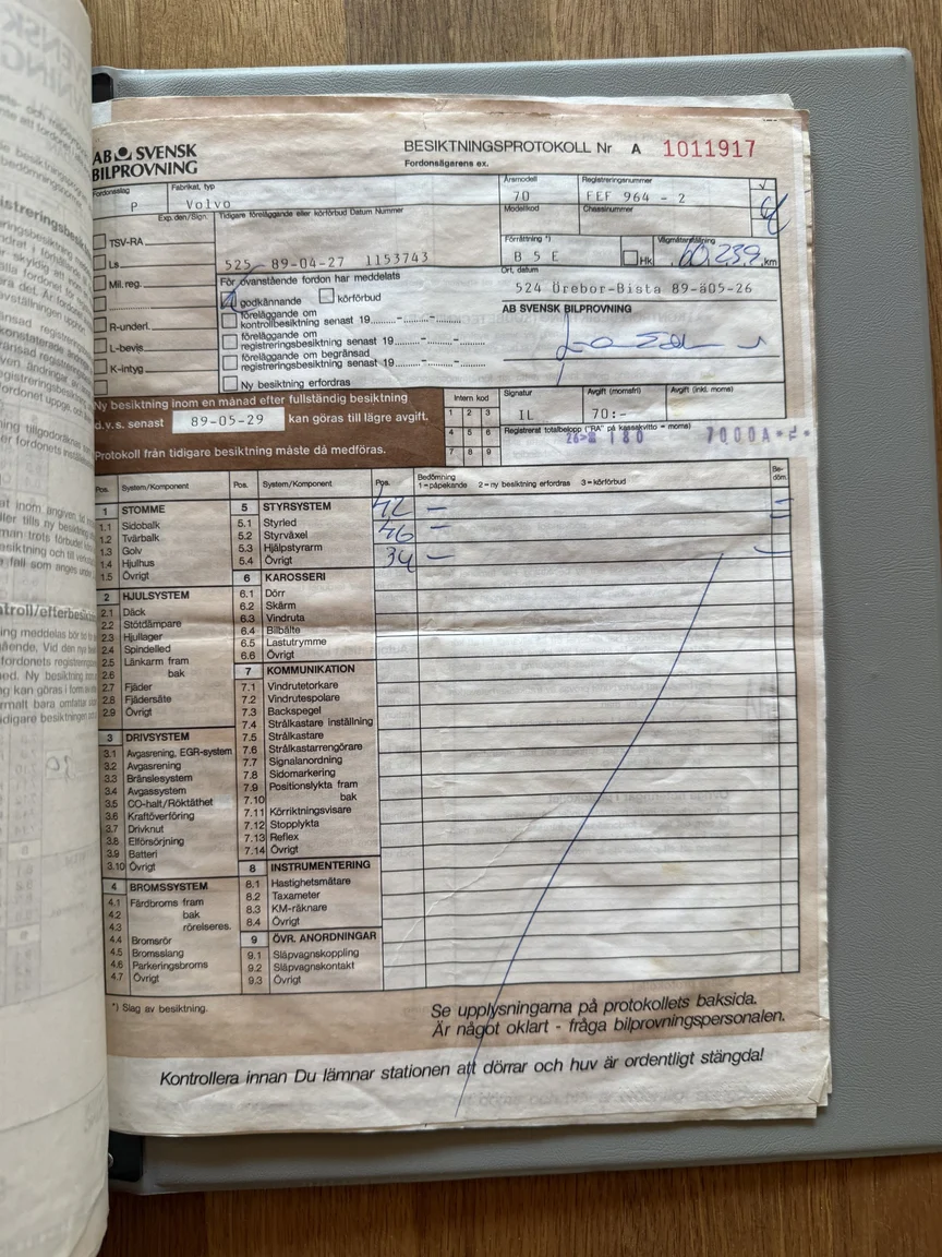 Documentation for 1970 Volvo Amazon (45)