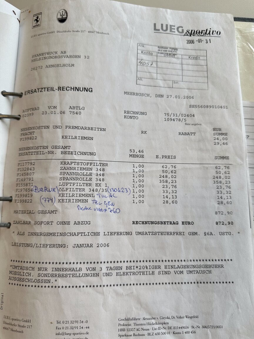 Documentation for 1990 Ferrari 348 (21)