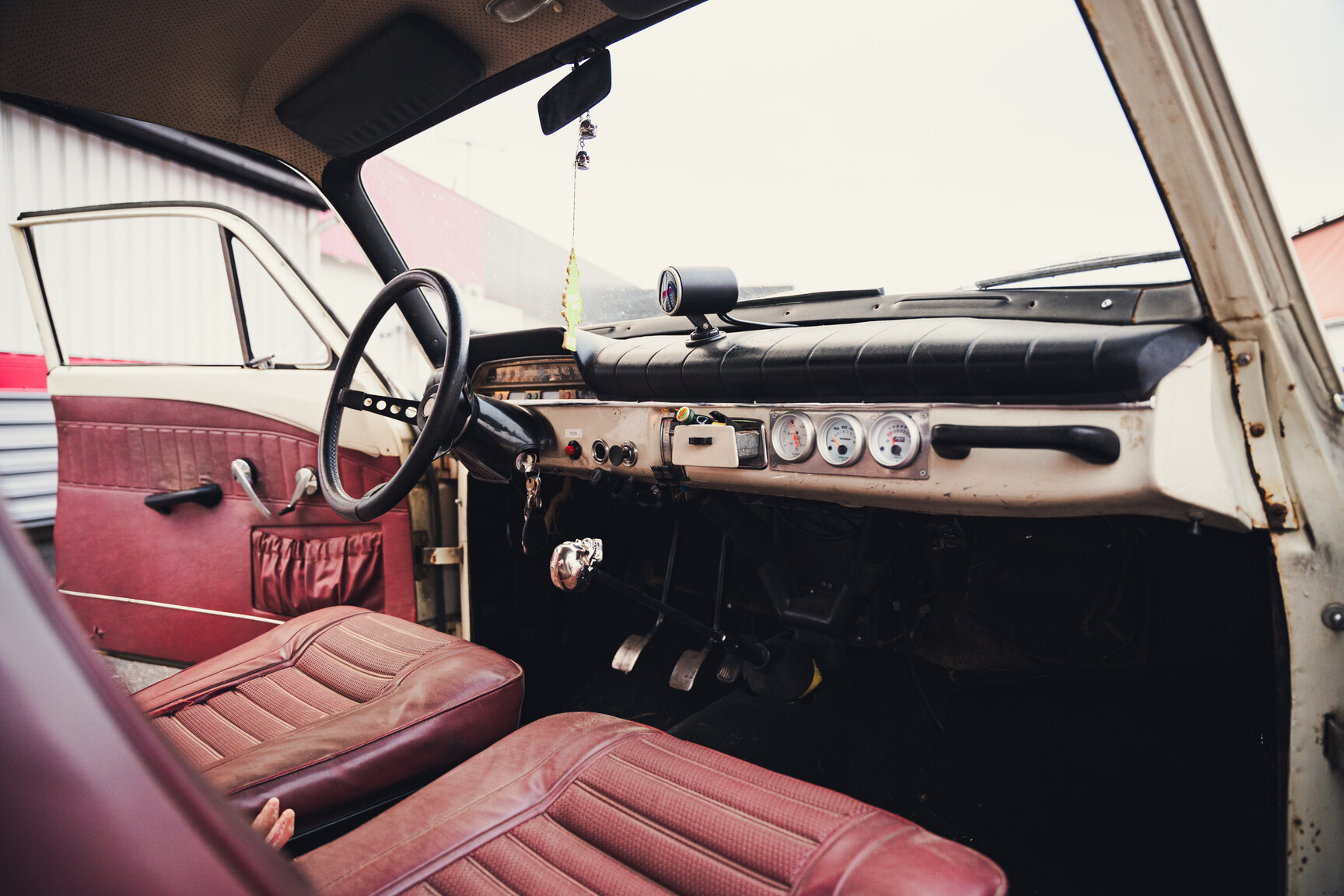 Interiörbild 1968 Volvo Amazon Turbo - Ett sista race
