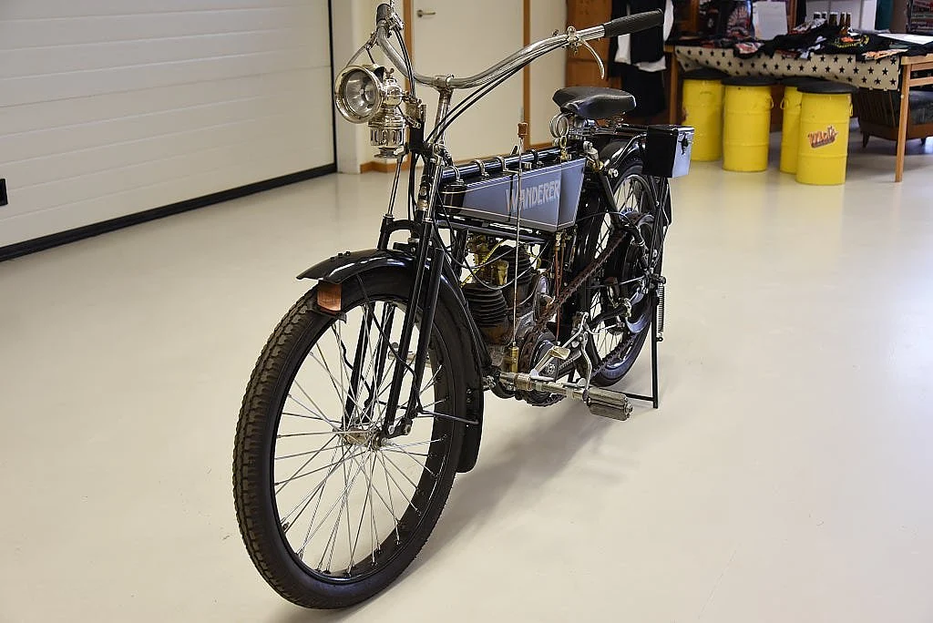 Bild von 1913 Wanderer 3PS V-Twin välrenoverad mc svensksåld från Falun (10)