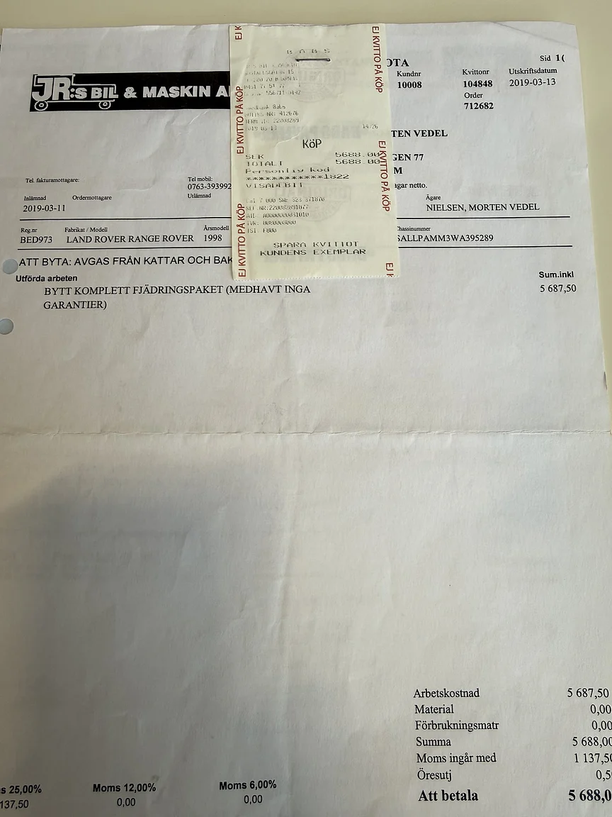 Dokumentation, 1998 Land Rover Range Rover P38 (31)
