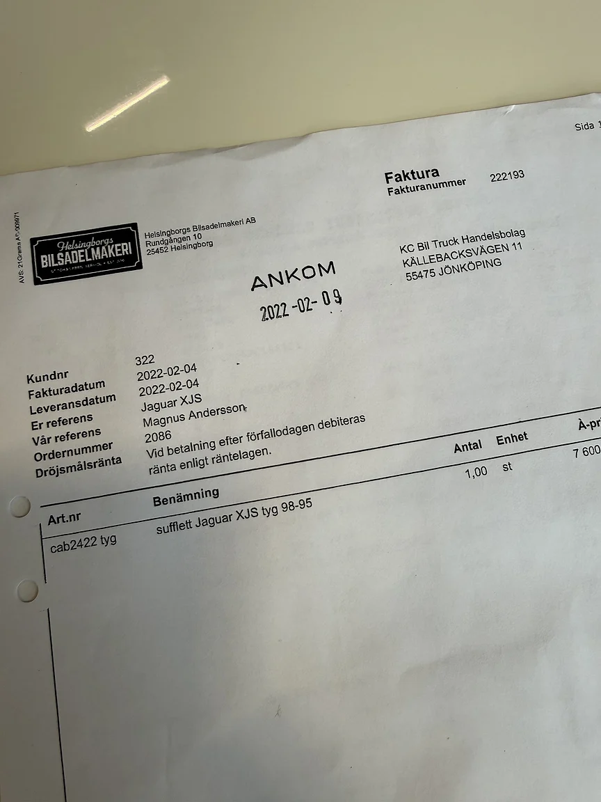 Dokumentation, 1993 Jaguar XjS Cabriolet (10)