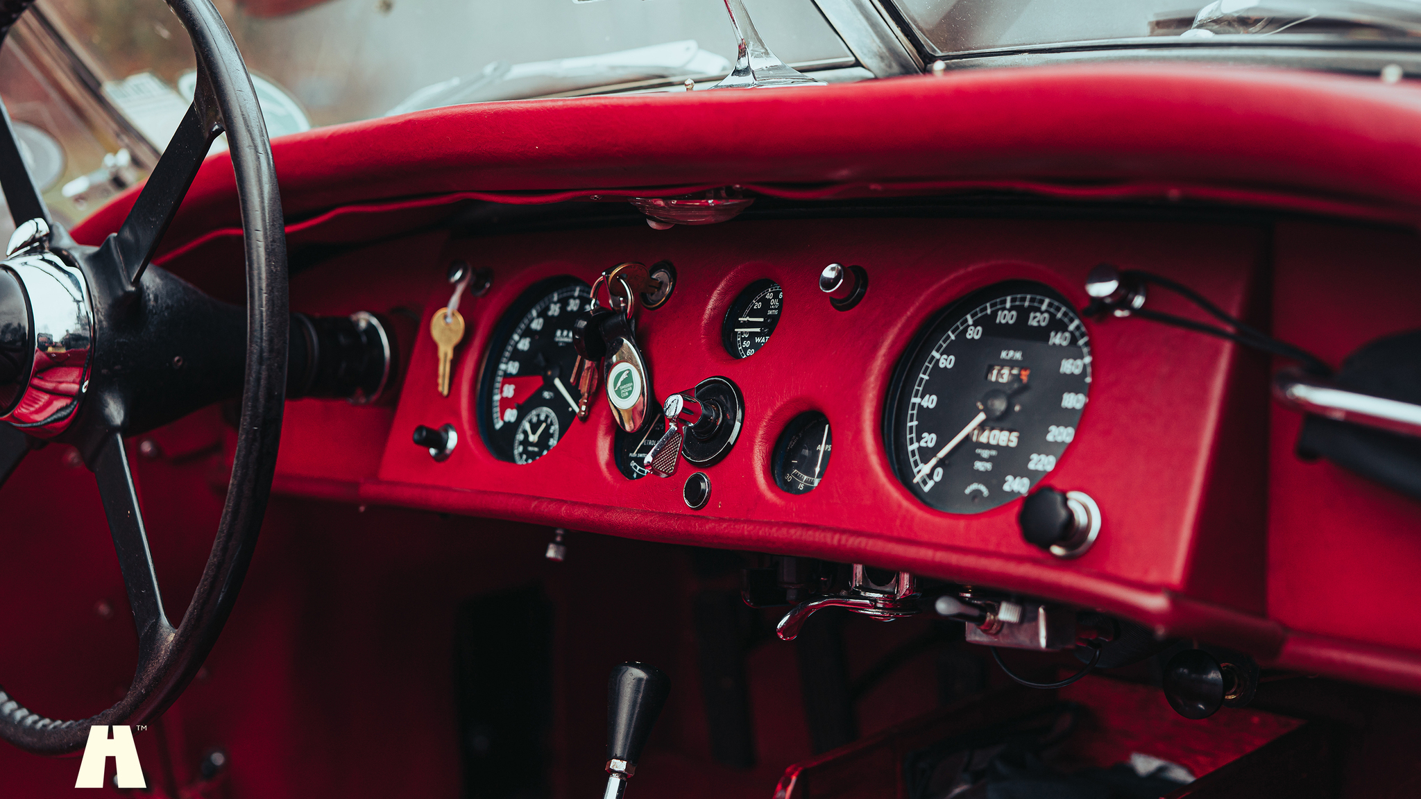 Interiörbild 1951 Jaguar XK120