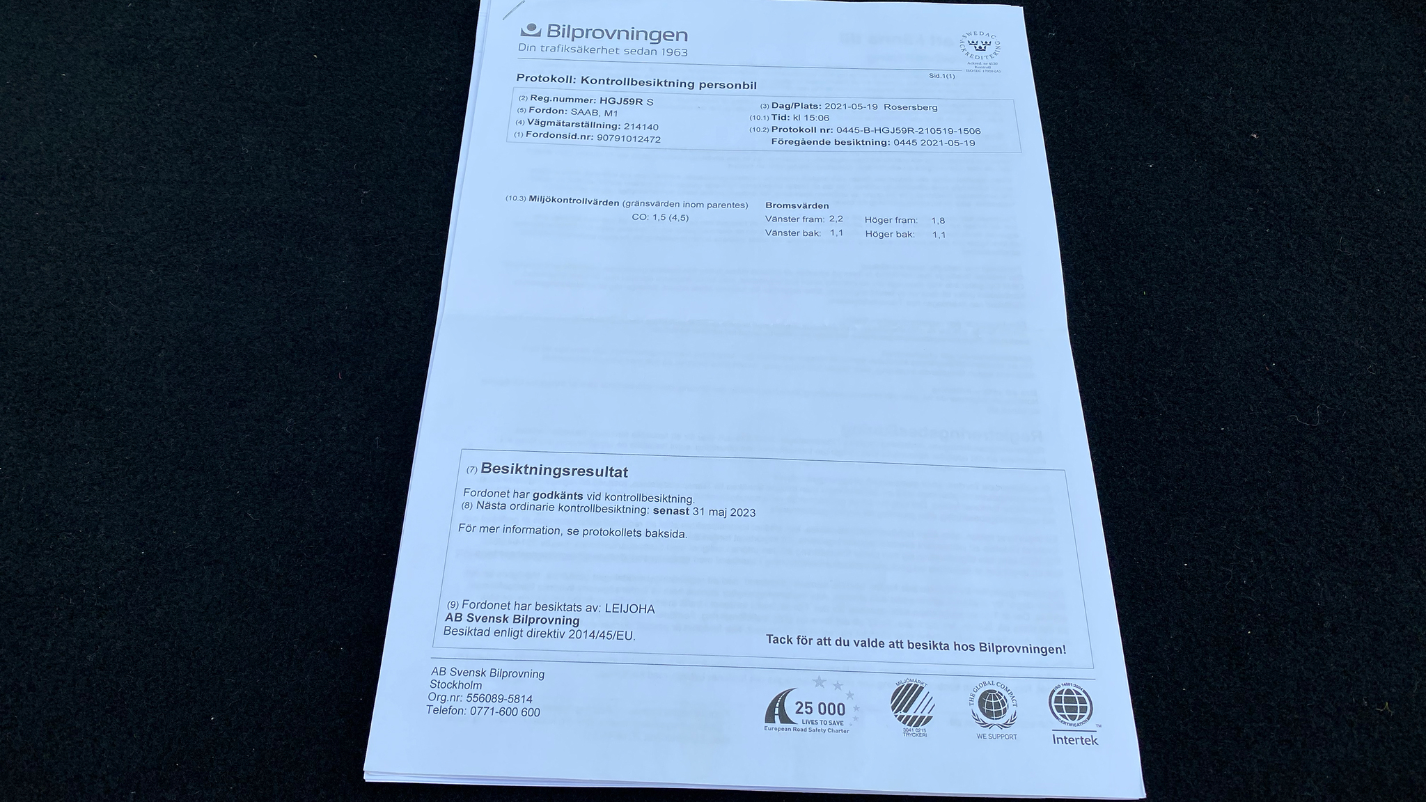 Dokumentation för 1979 Saab 900 Turbo (11)