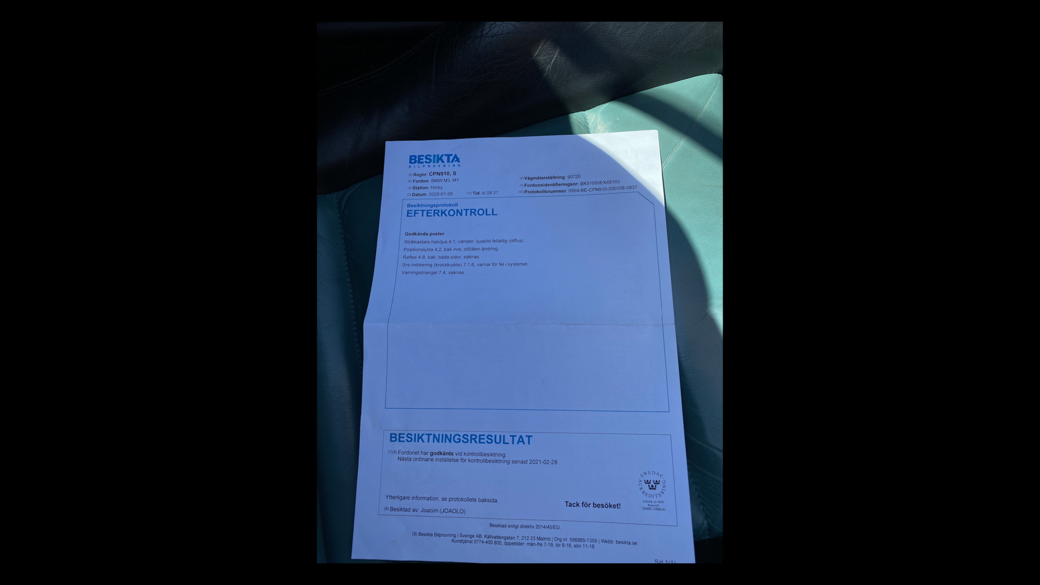 Dokumentation, 1996 BMW M3 3.2 Cabriolet (4)