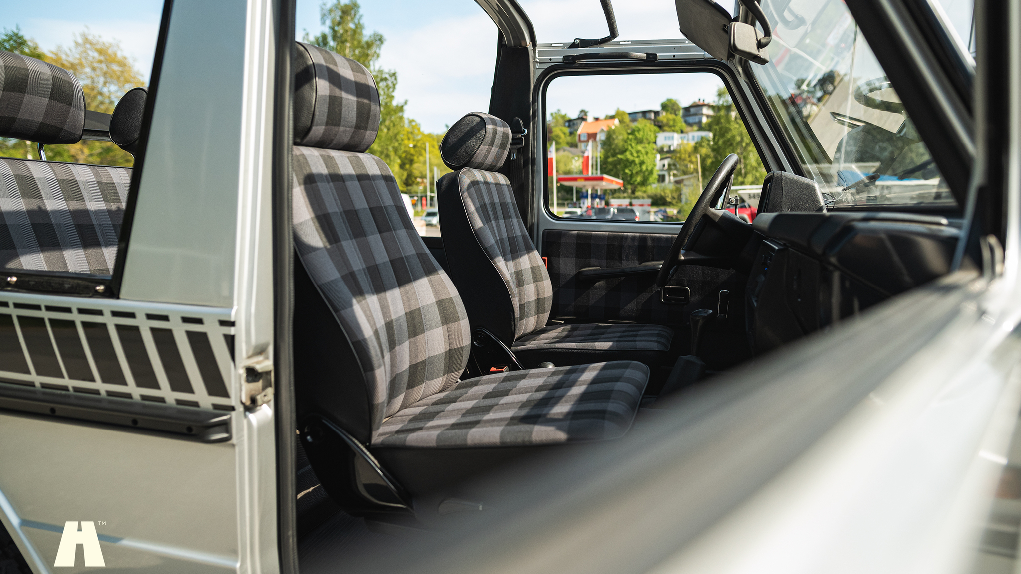Interiörbild 1985 Mercedes 230GE Cabrio