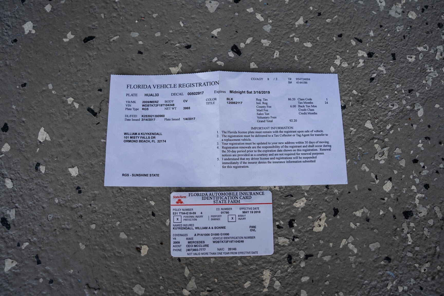 Documentation for 2009 Mercedes-Benz CLK 550