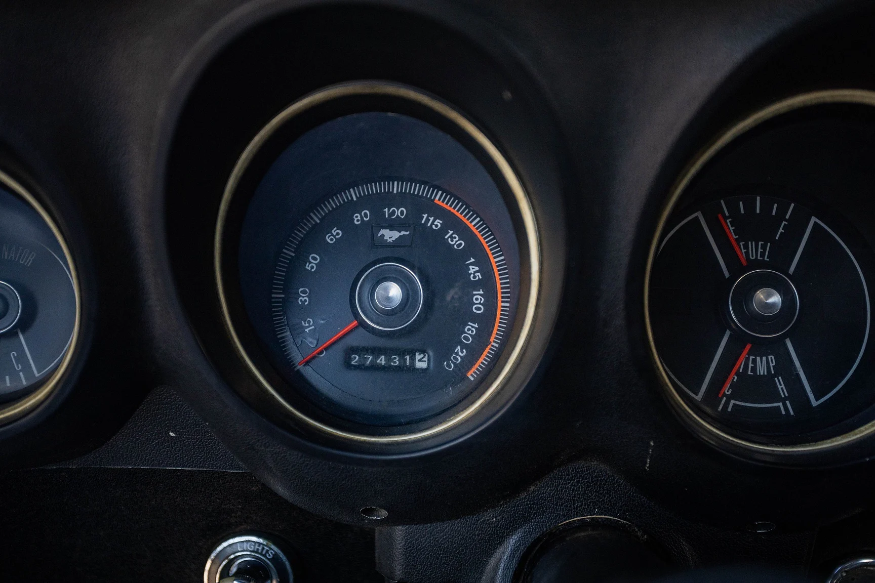 Innenraumfoto von 1969 Ford Mustang GT Cabriolet "M-code" (32)