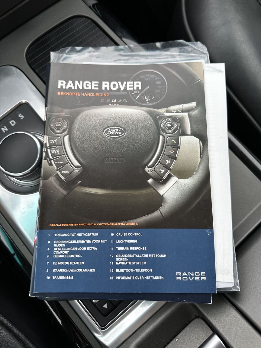 Dokumentation för 2012 Range Rover TDV8 Vouge