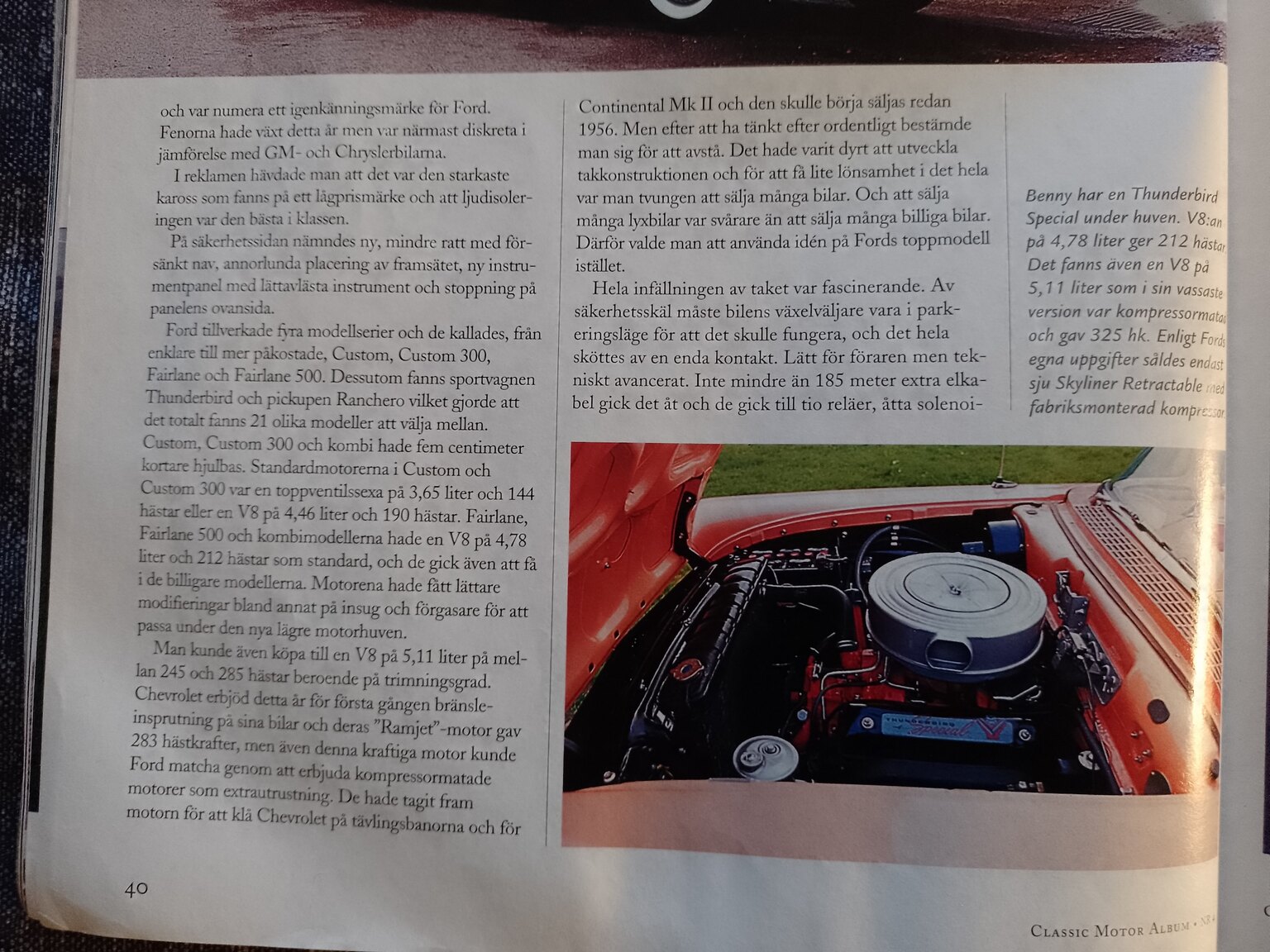 Dokumentation, 1957 Ford Fairlane 500 Skyliner Retract