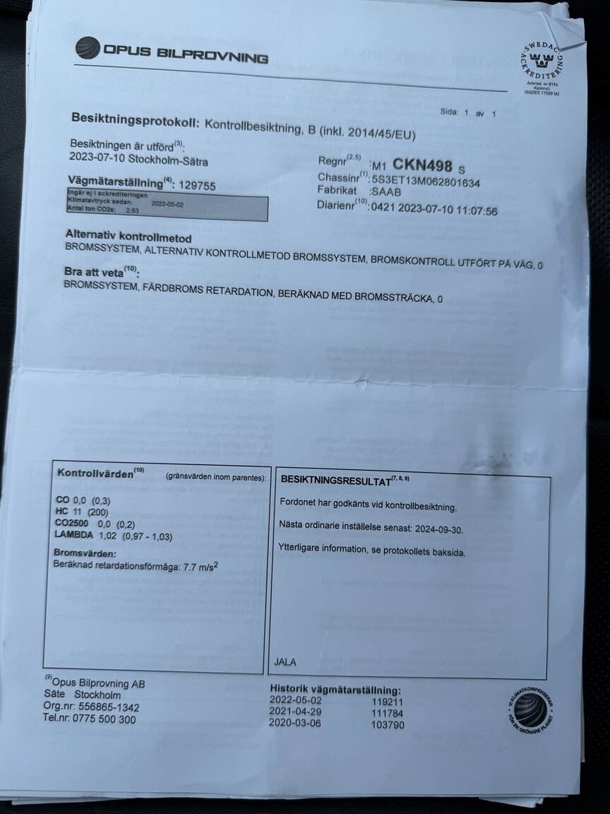 Documentation for 2006 SAAB 9-7X 5.3 V8 XWD