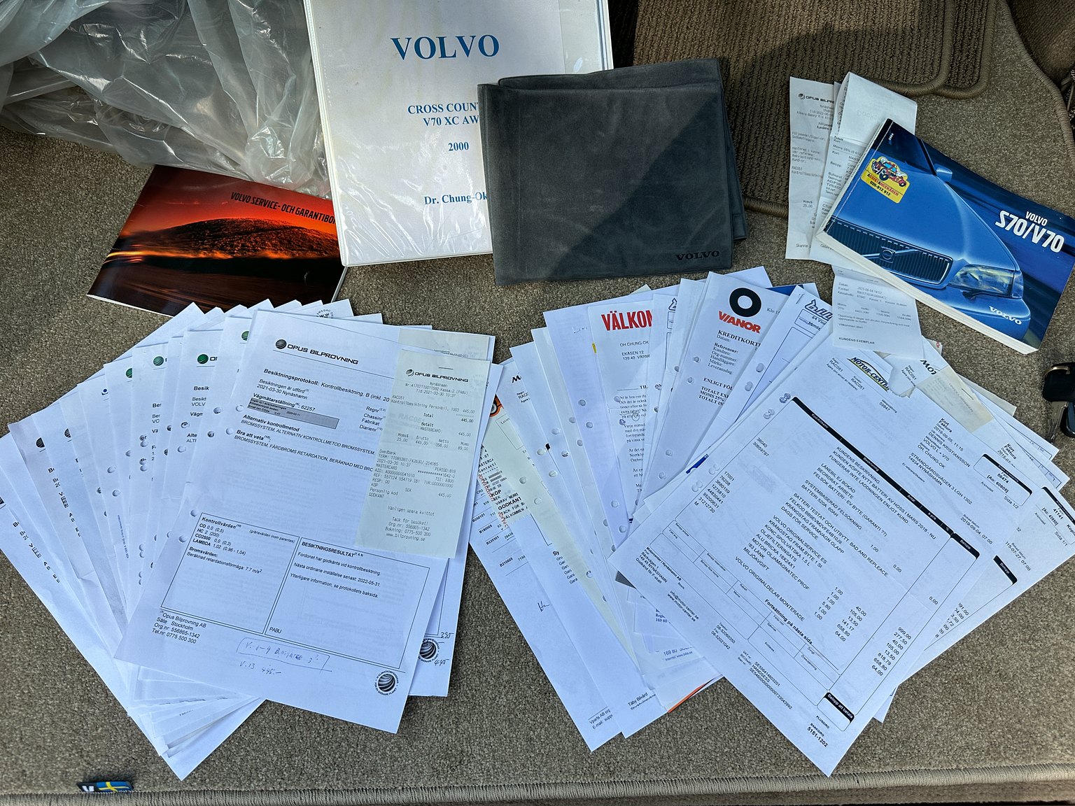 Dokumentation för 2000 Volvo V70 XC 2.4 T AWD 