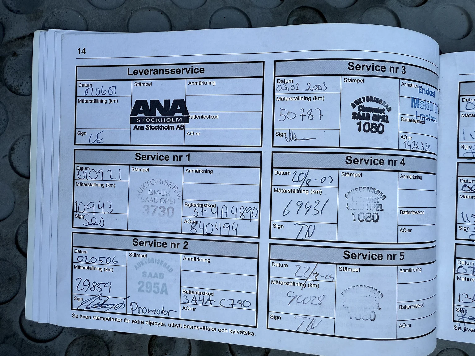 Dokumentation för 2001 SAAB 9-3 Aero (13)