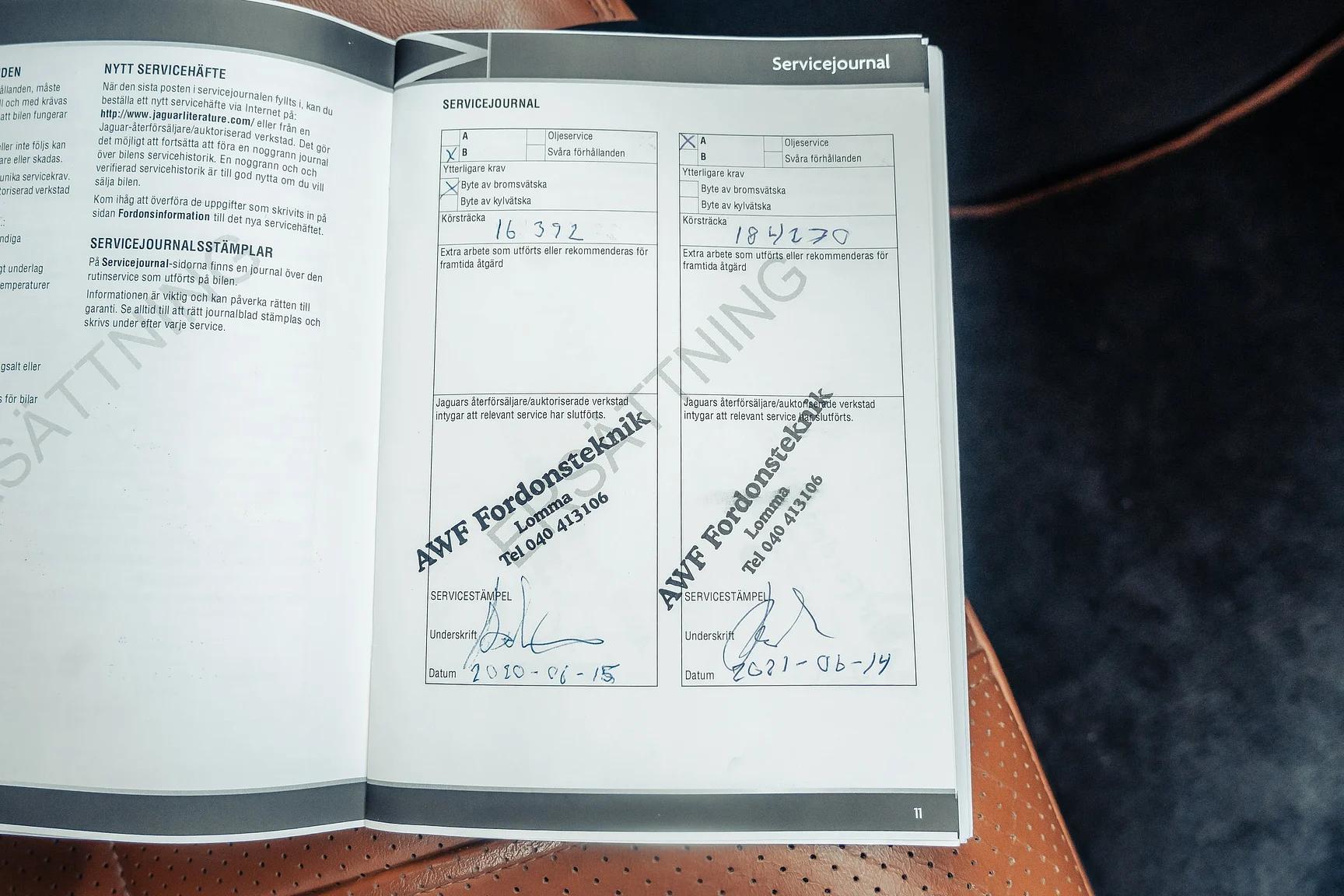 Documentation for 2012 Jaguar XJ (3)