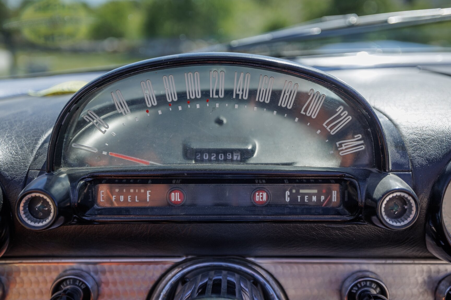 Innenraumfoto von 1956 Ford Thunderbird