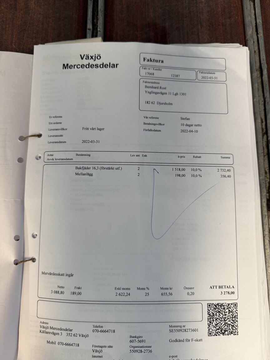 Documentation for 1967 Mercedes-Benz 230 Safari