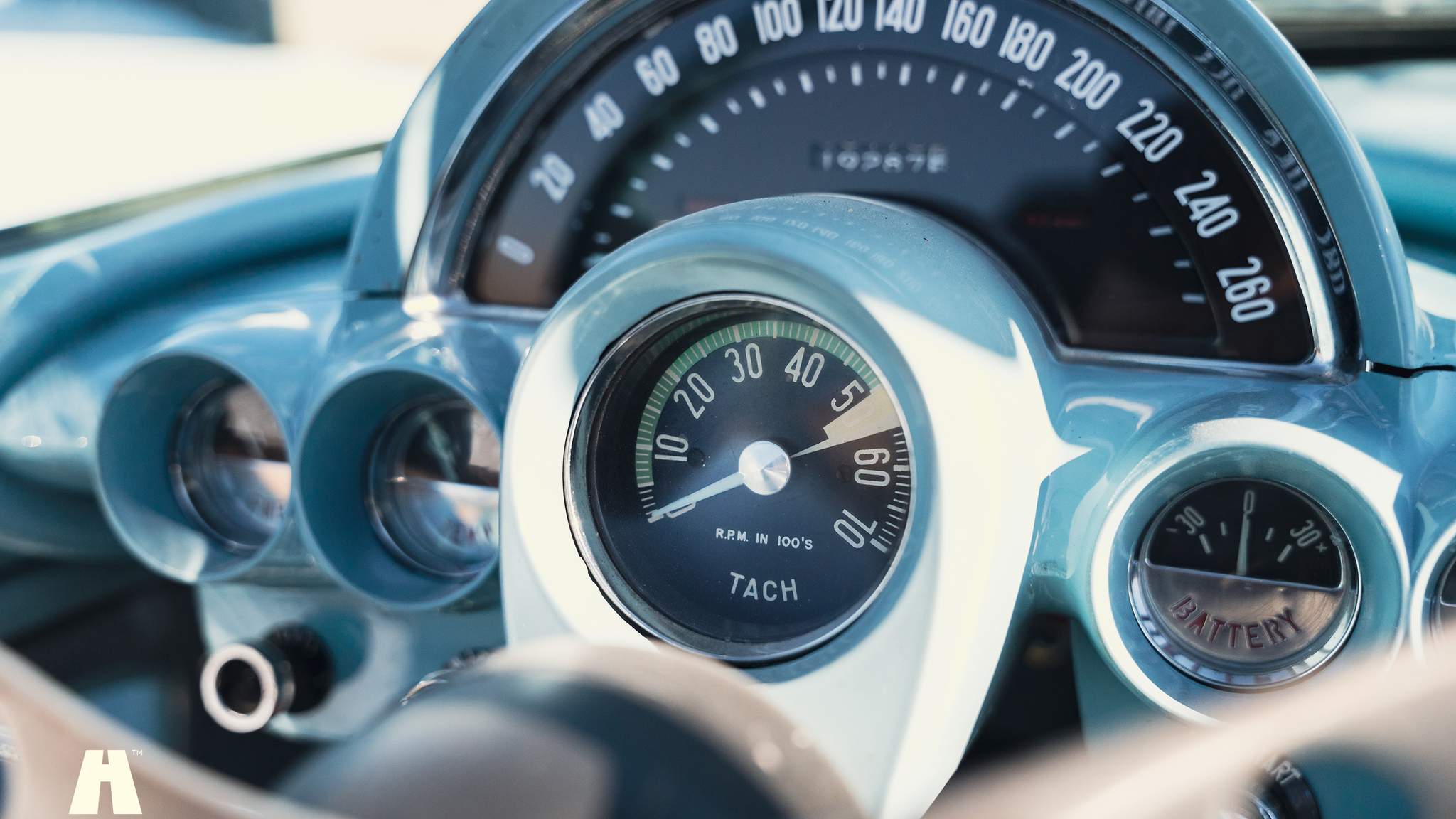 Interiörbild 1960 Chevrolet Corvette