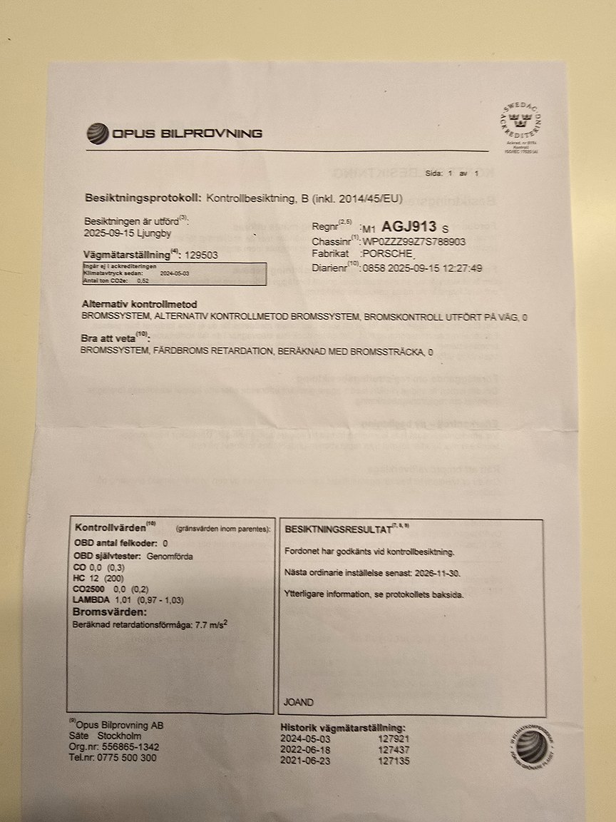 Dokumentation, 2007 Porsche 911 997 Turbo
