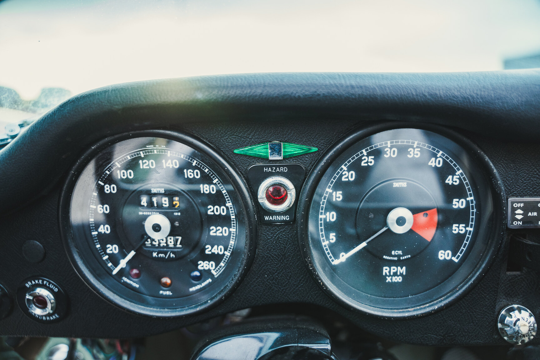 Interiörbild 1970 Jaguar E-Type Roadster